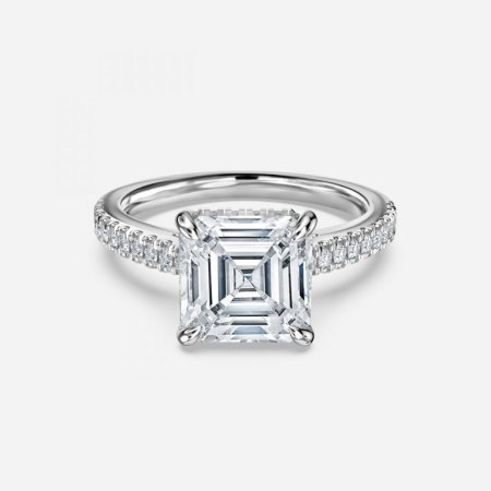 Veronica Asscher Hidden Halo Engagement Ring