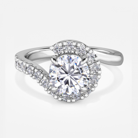Neto Round Halo Engagement Ring