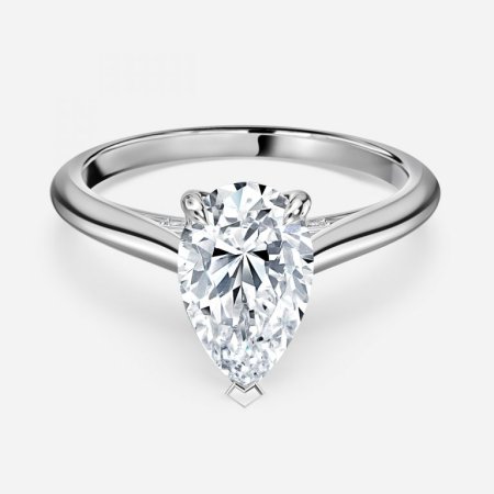 Kensley Pear Solitaire Engagement Ring