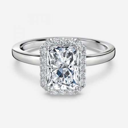 Jodha Radiant Halo Engagement Ring