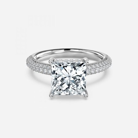Daisy Princess Hidden Halo Engagement Ring