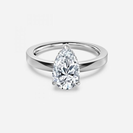 Chloe Pear Hidden Halo Engagement Ring