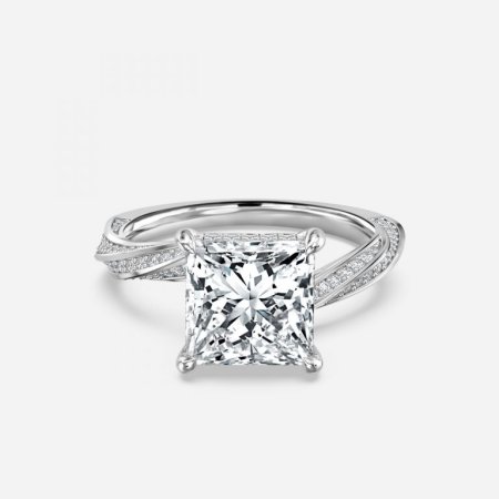 Sofia Princess Hidden Halo Engagement Ring