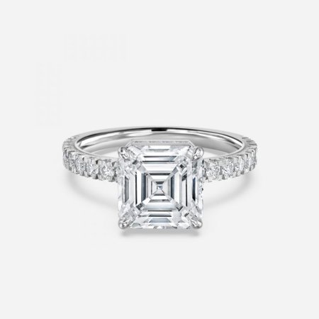 Kenzo Asscher Hidden Halo Engagement Ring