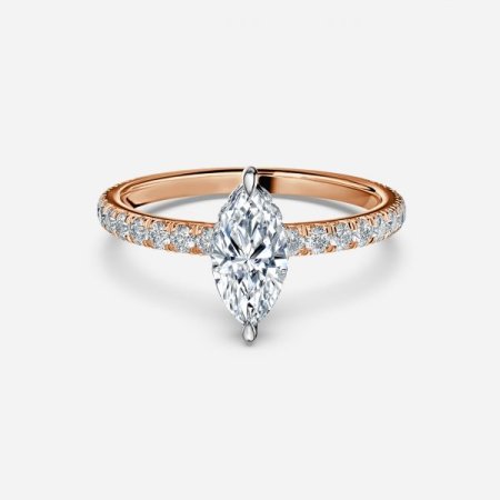 Sadie Marquise Hidden Halo Engagement Ring