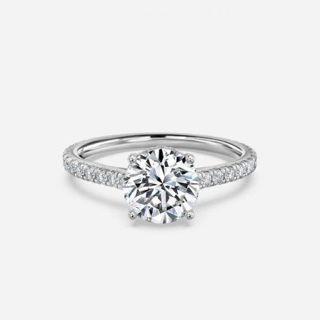 Nanami Round Hidden Halo Engagement Ring