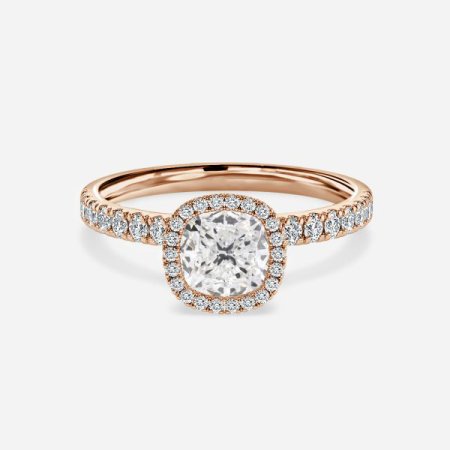 Nefta Cushion Halo Engagement Ring