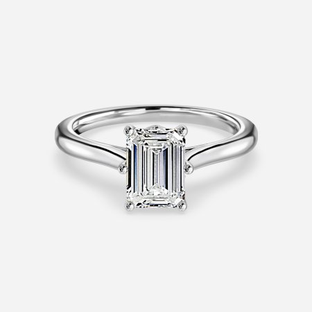 Nimi Emerald Solitaire Engagement Ring