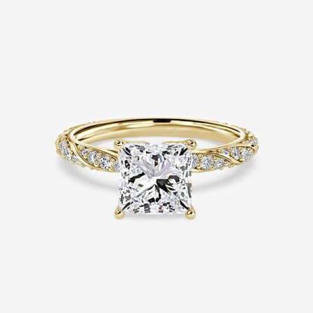 Serena Princess Diamond Band Engagement Ring
