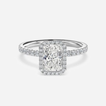 Nefta Radiant Halo Engagement Ring