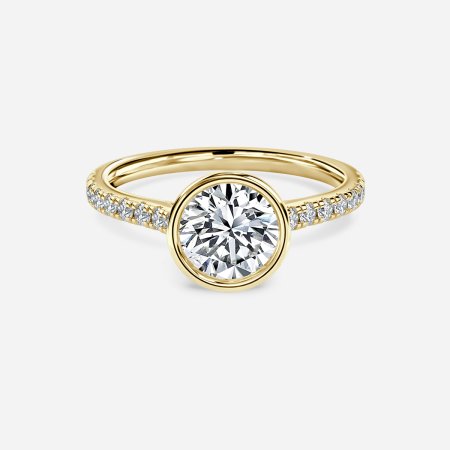 Ali'i Round Diamond Band Engagement Ring