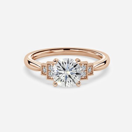 Fiona Round Three Stone Engagement Ring
