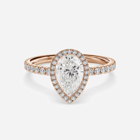 Nefta Pear Halo Engagement Ring