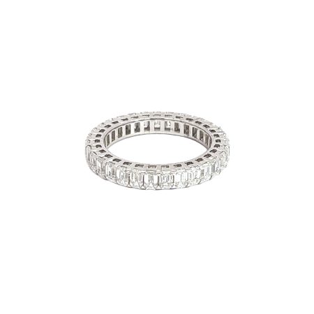 2.86Ct Diamond Eternity Ring 14K White Gold (US Size: 6.25)