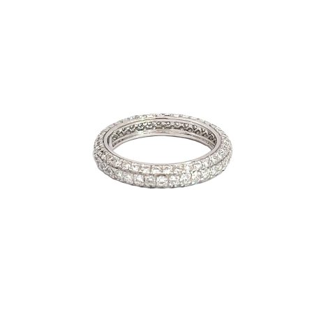 3.20Ct Diamond Encrusted Ring 14K White Gold (US Size: 6.50)
